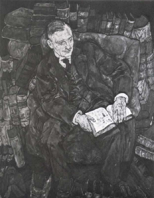Egon Schiele Portrait of Dr.Franz Martin Haberditzl Germany oil painting art